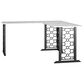 DHP Ella L-Desk in White Marble, , large