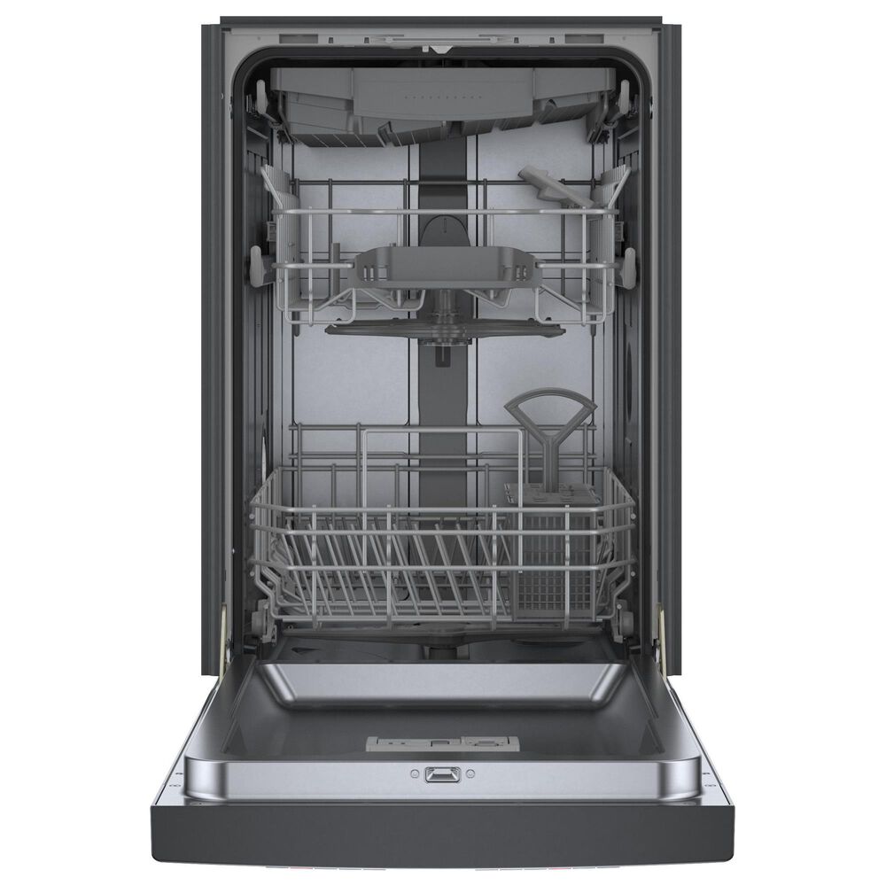 Bosch 18&quot; 300 Series Built-In Recessed Handle Dishwasher in Black, , large
