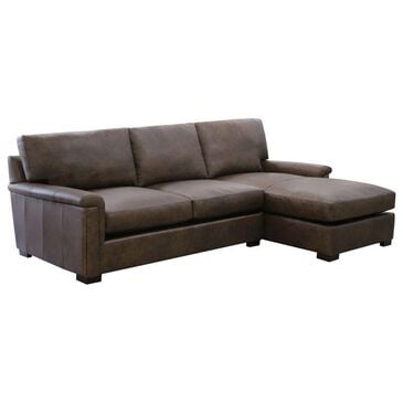 Fulton Home Sun Valley 2-Piece Leather Sectional in Telluride Chestnut, , large