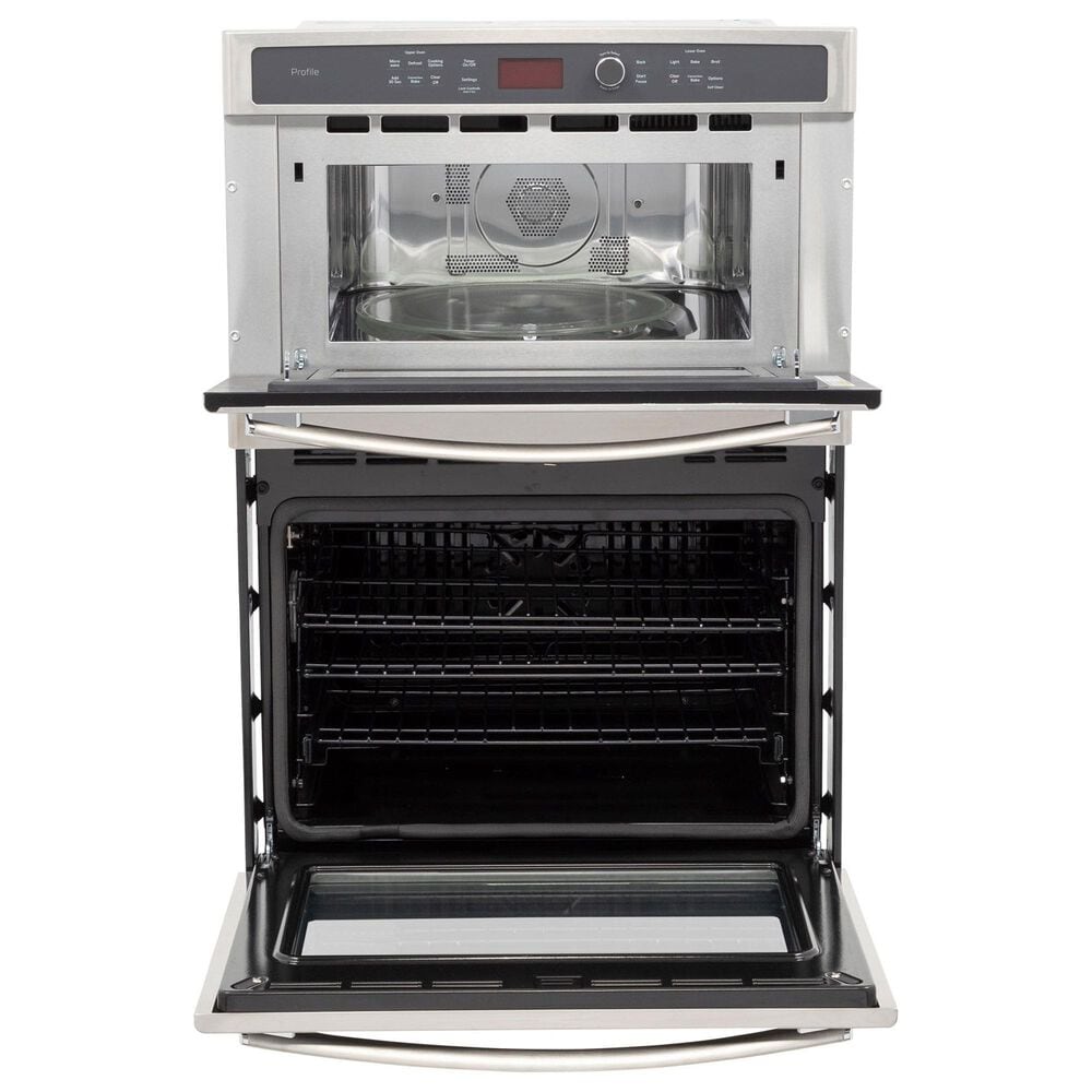 GE Profile 2-Piece Kitchen Package with 30" Built-In Microwave Combination Wall Oven and 36" Gas Cooktop in Stainless Steel, , large