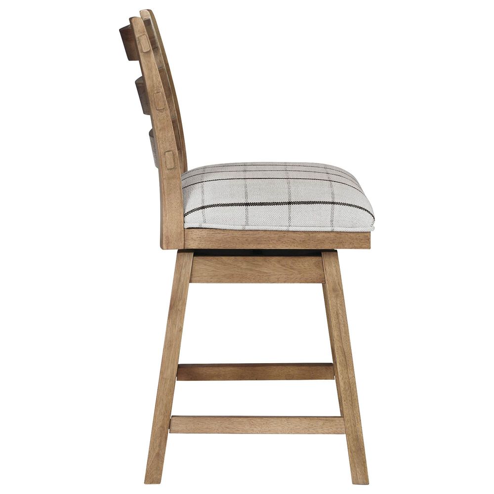 Millenium Counter Table and 6 Stools in Light Brown, , large
