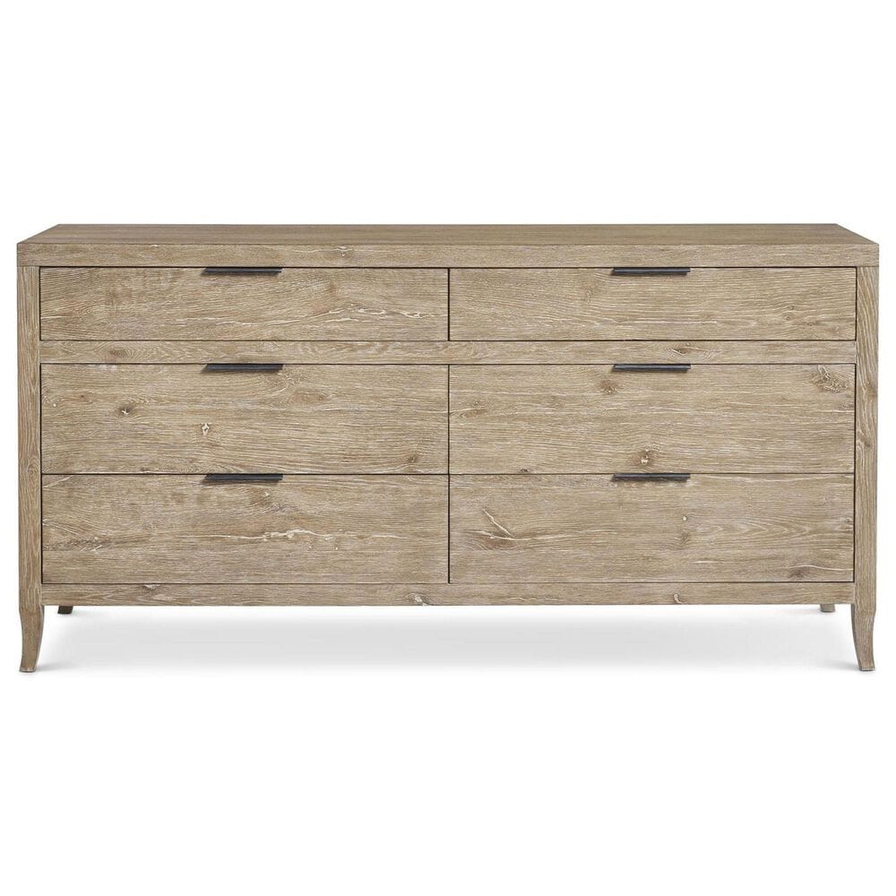Bernhardt Tribeca Dresser and Mirror in Light Brown Finish, , large