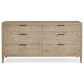 Bernhardt Tribeca Dresser and Mirror in Light Brown Finish, , large