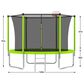 HOMLUX 10" Outdoor Trampoline Sports with Ladder in Green, , large