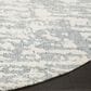 Safavieh Marbella MRB631C 6" Round Blue and Ivory Area Rug, , large