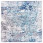Safavieh Aston  3" Square Light Blue and Grey Area Rug, , large