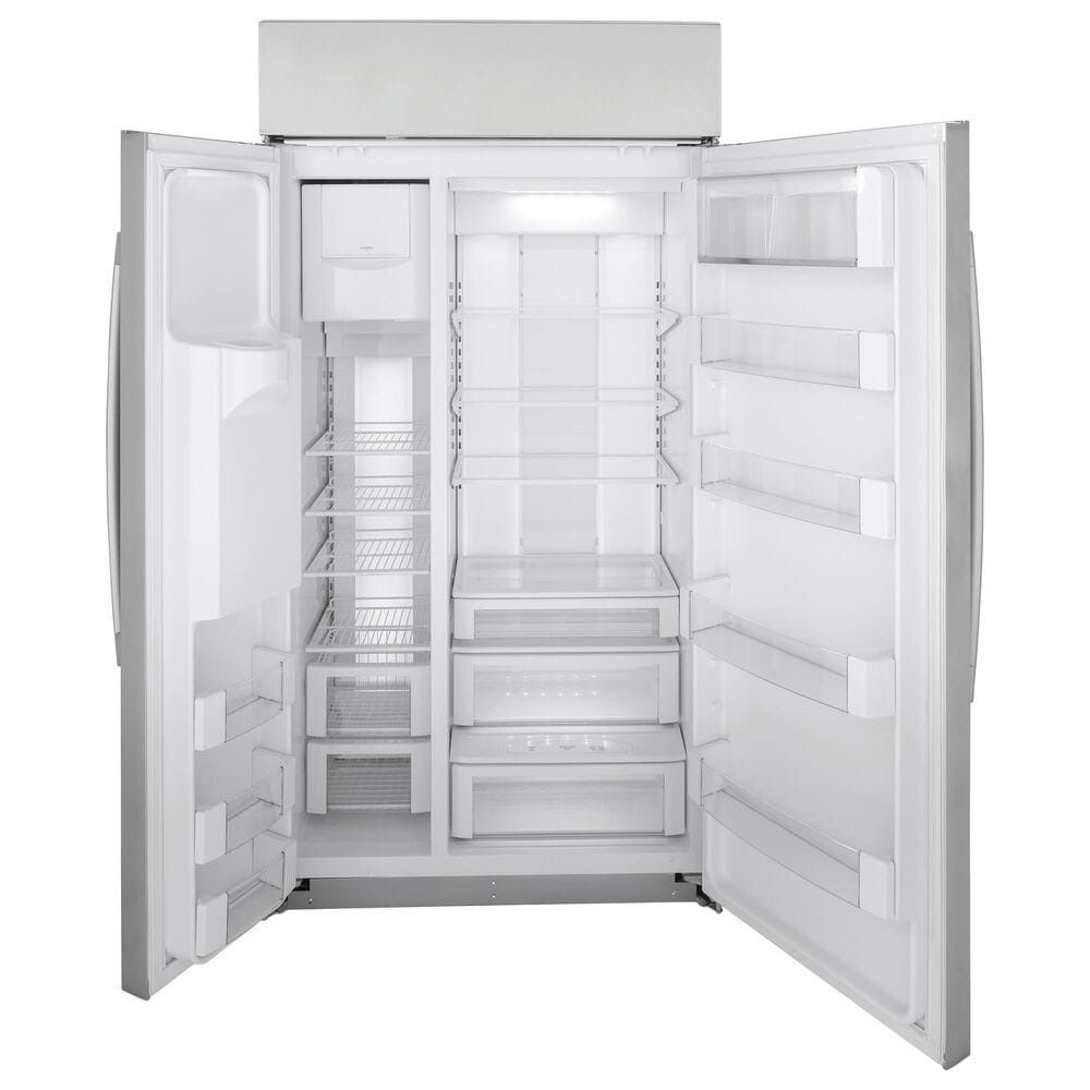 GE Profile 42&quot; Side-by-Side Refrigerator in Fingerprint Resistant Stainless Steel, , large