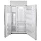 GE Profile 42" Side-by-Side Refrigerator in Fingerprint Resistant Stainless Steel, , large
