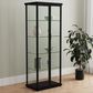 Coaster Aero 5-Shelf Display Curio Cabinet in Black and Clear, , large