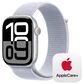 Apple Watch Series 10 GPS 42mm Silver Aluminum Case with Blue Cloud Sport Loop, , large