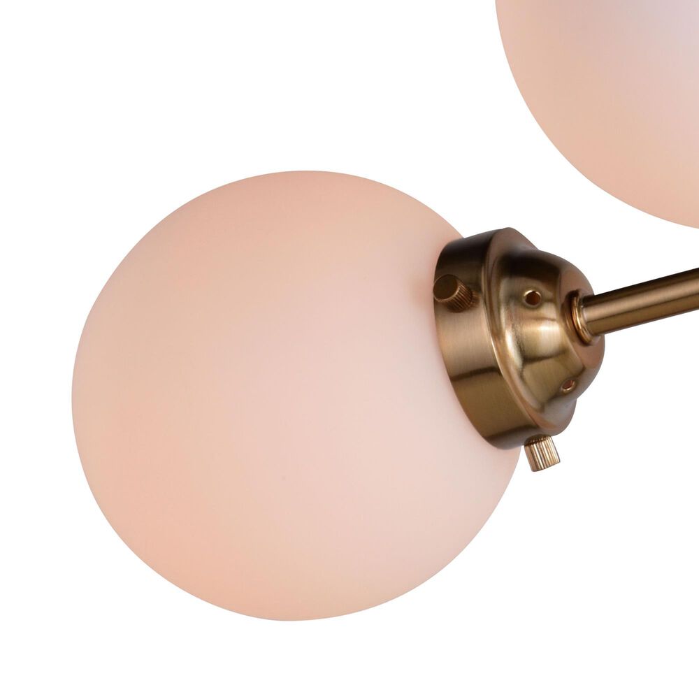 Vaxcel Orbit 4-Light Semi Flush Mount in Muted Brass, , large