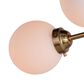 Vaxcel Orbit 4-Light Semi Flush Mount in Muted Brass, , large