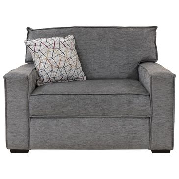 Ball Creek Designs Lyndon Chair and a Half in Brevard Greys, , large