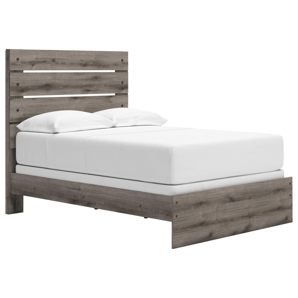 Ashley Graystorm Full Panel Bed in Brown Gray, , large
