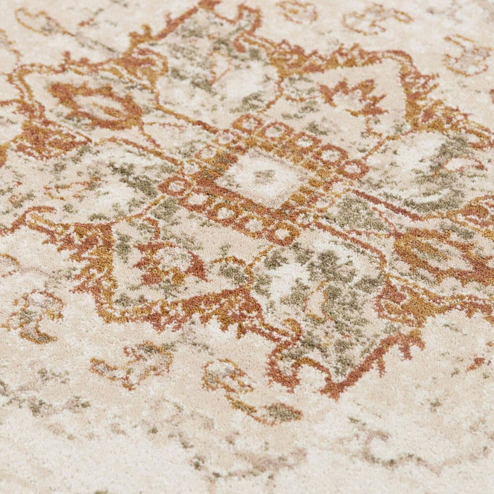 RIZZY Ventura Beige and Green 4' x 6' Area Rug, , large