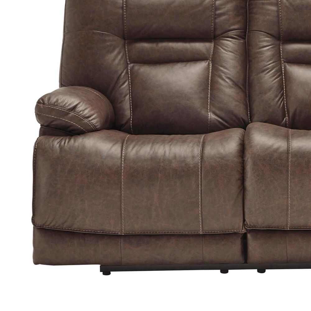 Ashley Wurstrow Power Reclining Sofa with Adjustable Headrest in Umber, , large