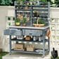 HOMLUX 65" Outdoor Potting Bench Table in Grey, , large