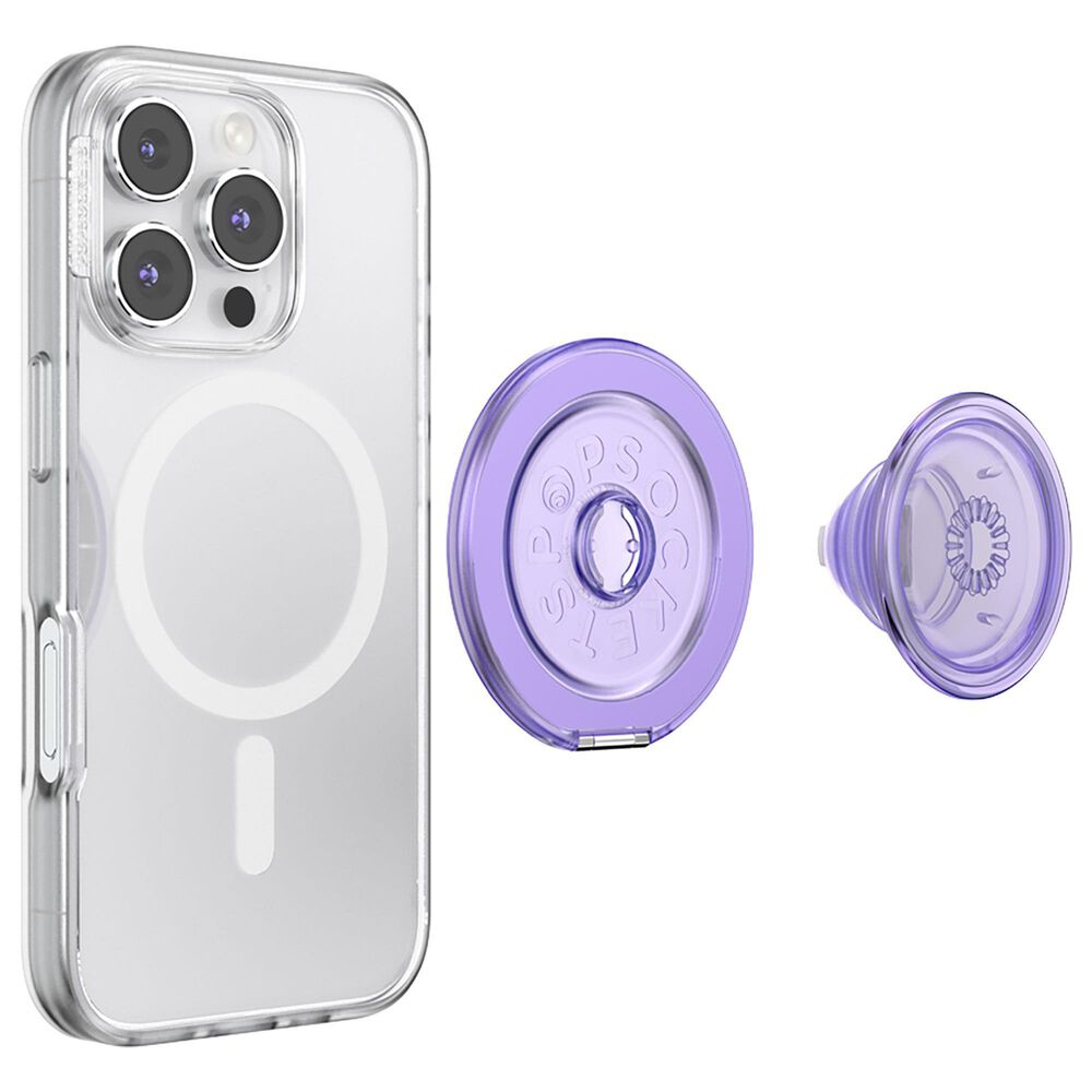 PopSockets MagSafe Circle Kick-Out PopGrip in Translucent Dusty Purple, , large