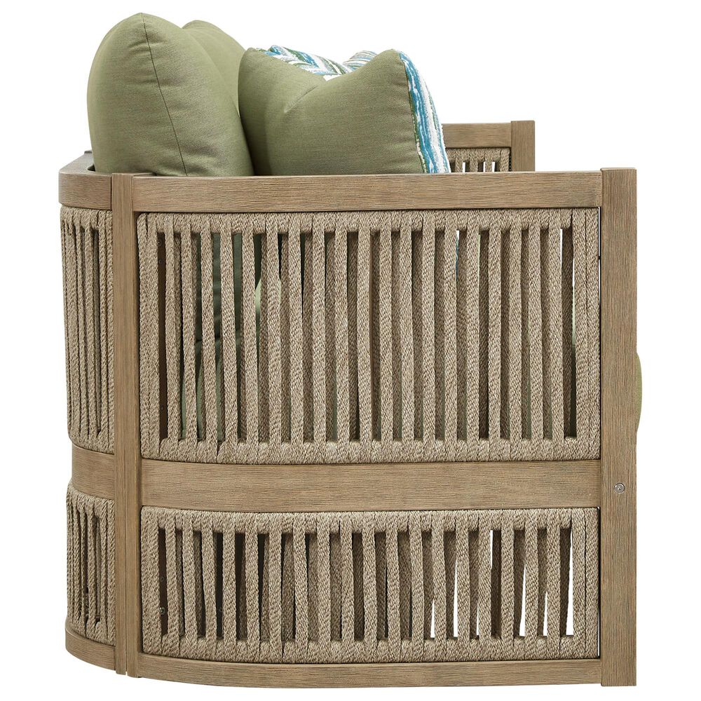 Ashley Serena Shores Patio Sofa in Green, , large