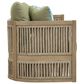 Ashley Serena Shores Patio Sofa in Green, , large