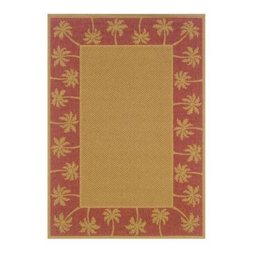 Oriental Weavers Lanai 606C 6"3" x 9"2" Tan Area Rug, , large
