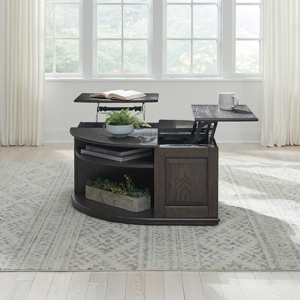 Belle Furnishings Wallace Cocktail Table in Aged Oak, , large