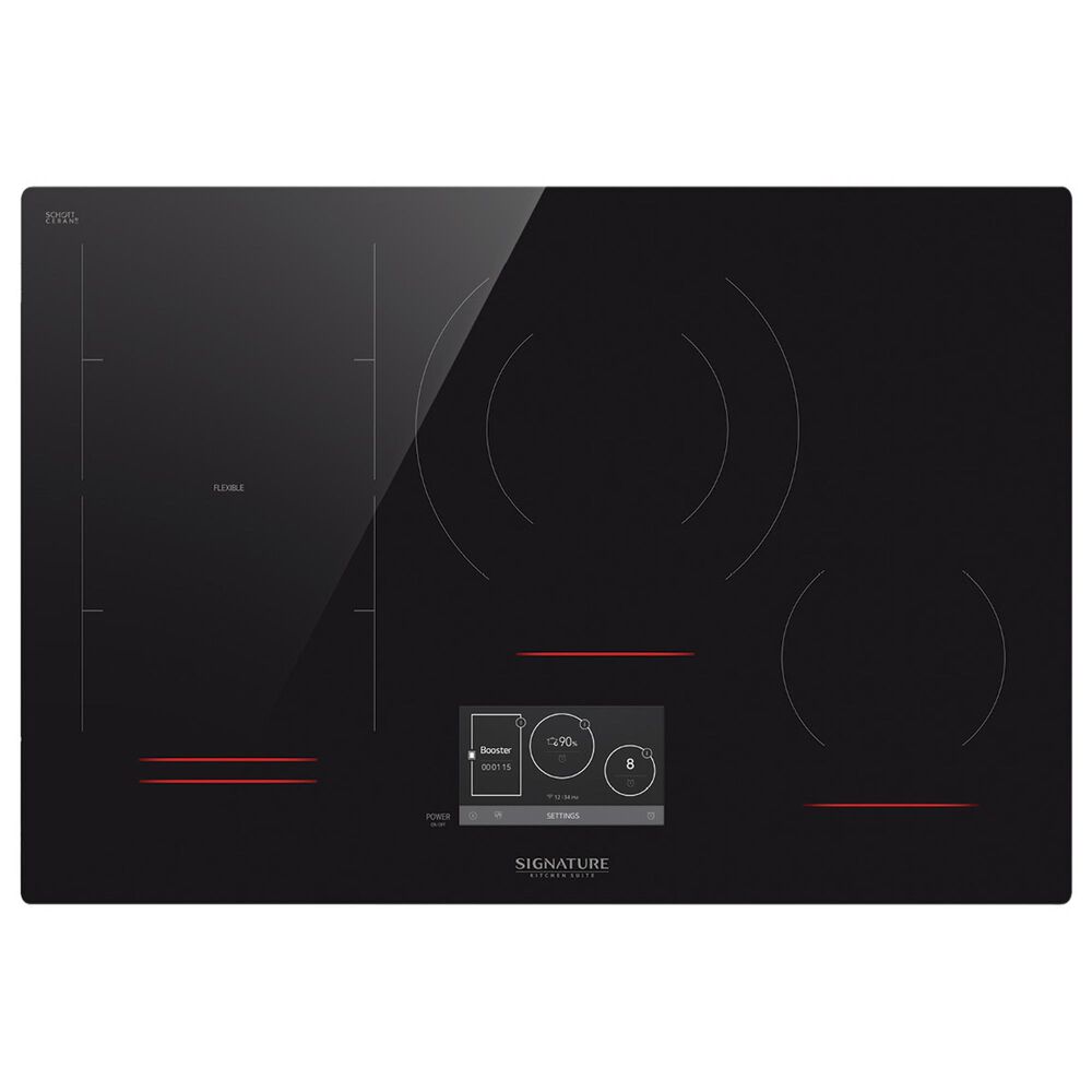 Signature Kitchen Suite 30" Induction Cooktop with Flex Cooking Zone in Black, , large