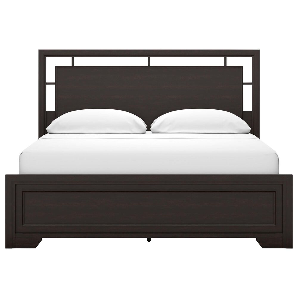Ashley Covetown 4-Piece Cal King Bedroom Set in Dark Brown, , large