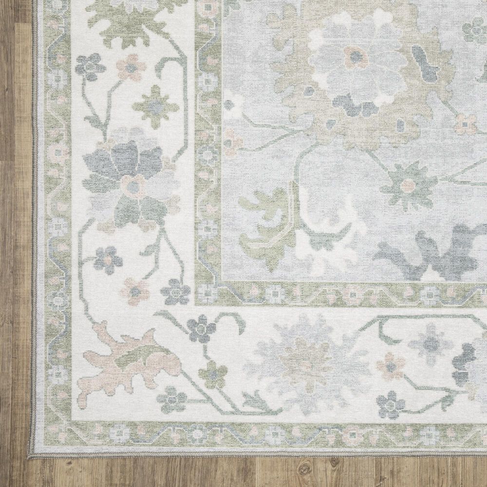 ROW by Oriental Weavers Addison Grey, Blue and Green 9'10" x 12' Area Rug, , large