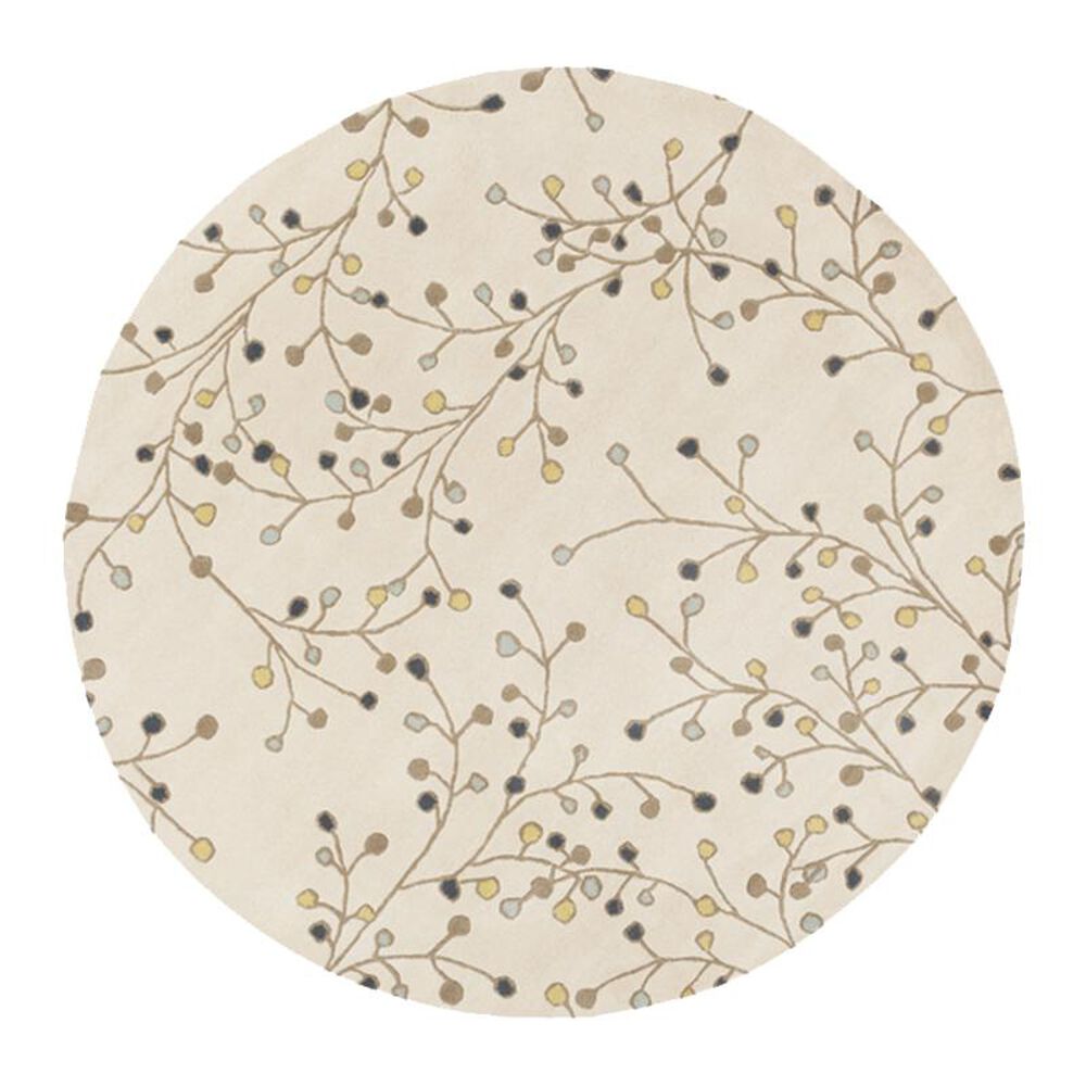 Surya Athena ATH-5116 8" Round Khaki, Lime and Navy Area Rug, , large
