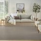 Nourison Courtyard Ivory and Charcoal 8" x 10" Indoor/Outdoor Area Rug, , large