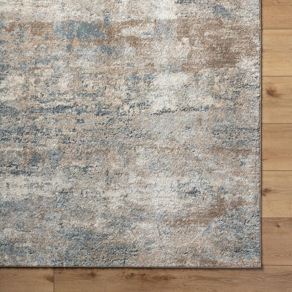 Surya Avellino 6&#39;7&quot; x 9&#39;2&quot; Tan, Light Beige, Light Gray, Gray, Deep Teal, Olive and Light Olive Area Rug, , large
