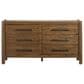 Riverside Furniture Henderson Queen Platform Panel Bed with Dresser and Nightstand in Toasted Pecan, , large