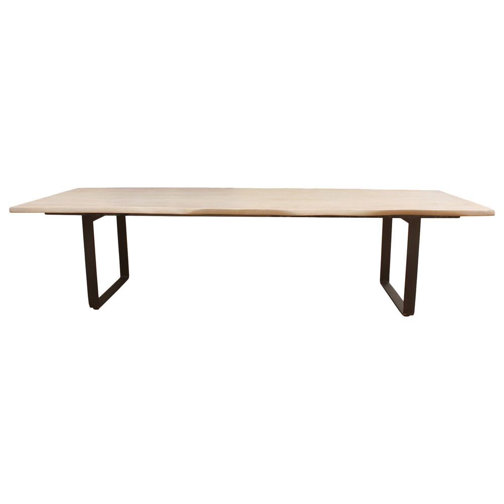 Moe&#39;s Home Collection Wilks Dining Table in White and Silver Grey - Table Only, , large