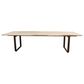 Moe"s Home Collection Wilks Dining Table in White and Silver Grey - Table Only, , large