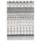 Safavieh Tulum 6" x 9" Ivory and Black Area Rug, , large