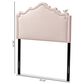 Baxton Studio Nadeen Twin Upholstered Headboard in Light Pink, , large