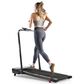 Sunny Health & Fitness Pacer Smart Compact Auto Incline Treadpad Folding Treadmill in Black, , large