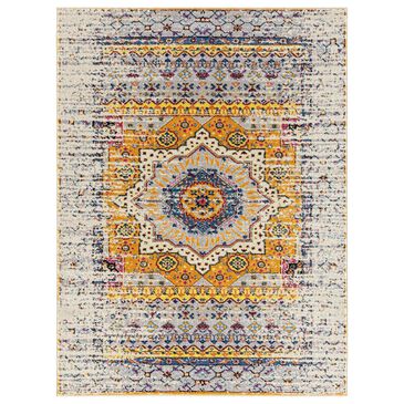 Amer Rugs Manhattan 2" x 3" Ivory and Orange Area Rug, , large