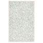 Safavieh Micro-Loop MLP379F 5" x 8" Gray and Ivory Area Rug, , large