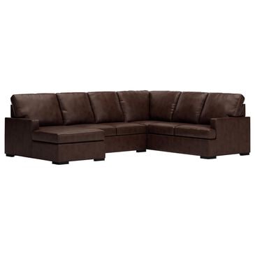 Ashley McDowlan 3-Piece Stationary Left Facing Sectional with Chaise in Coffee, , large