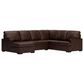 Ashley McDowlan 3-Piece Stationary Left Facing Sectional with Chaise in Coffee, , large
