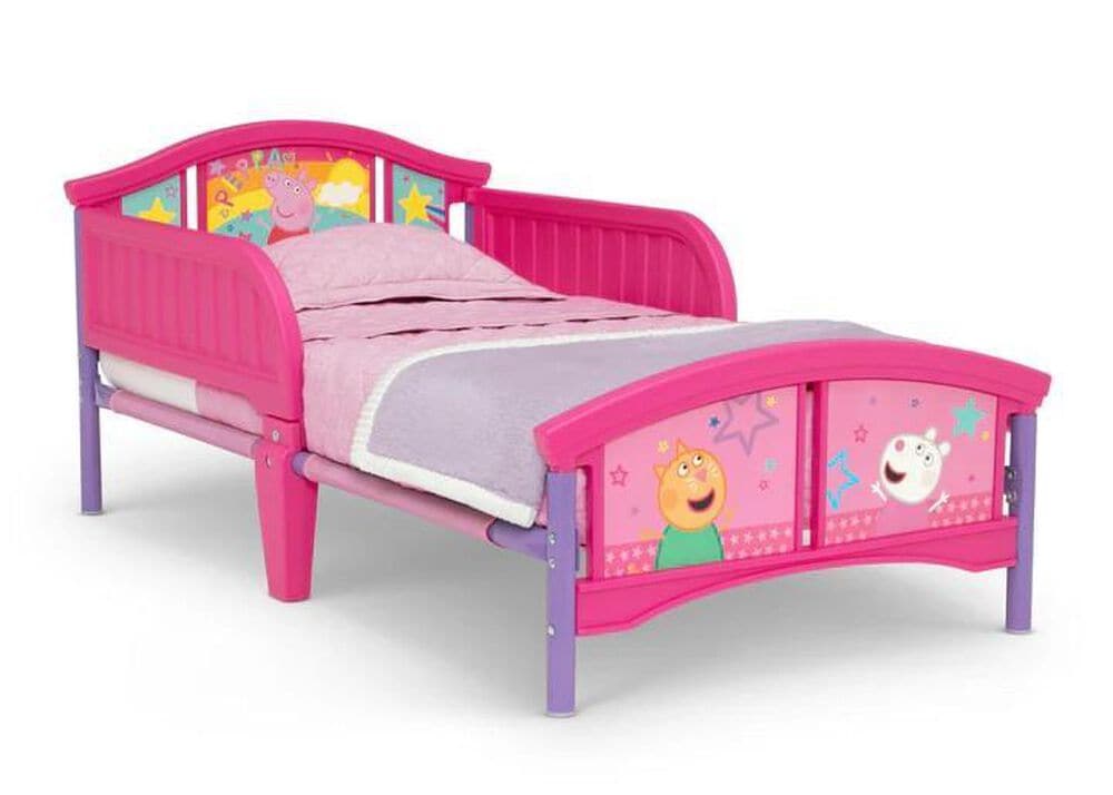 Delta Children Peppa Pig Big Adventures Plastic Toddler Bed in Pink, , large