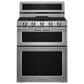 KitchenAid 2-Piece Kitchen Package with 6 Cu. Ft. Freestanding Gas Range and 1.1 Cu. Ft. Over-The-Range Microwave Oven in Stainless Steel, , large