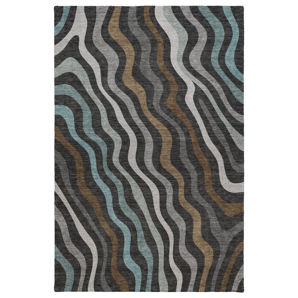 Dalyn Rug Company Kenner KN4 Black 8" x 10" Area Rug, , large