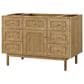 James Martin Vanities Laurent 48" Single Bathroom Vanity in Light Natural Oak with 3 cm Arctic Fall Solid Surface Top and Rectangular Sink, , large