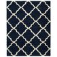 Safavieh Dallas Shag SGD257N-10 10" x 14" Navy/Ivory Area Rug, , large