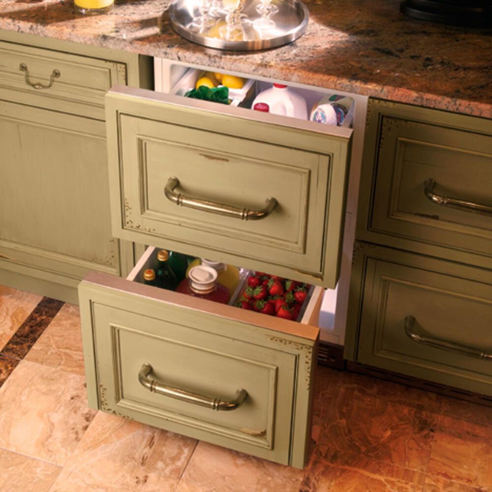 Monogram 5 Cu. Ft. Double-Drawer Refrigerator Module with Electronic Controls - Panels Sold Separately, , large