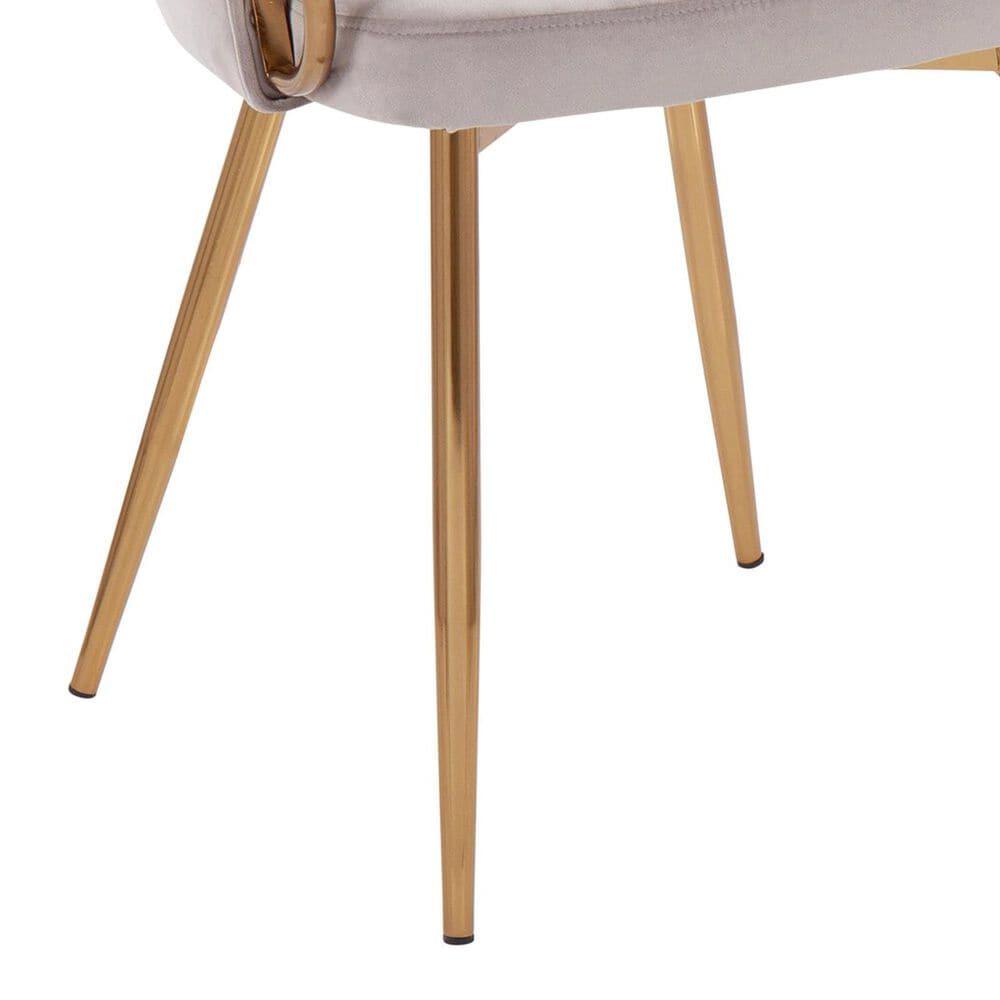 LumiSource Claire Accent Chair in Silver, , large