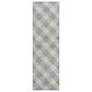 Dalyn Rug Company Soft Essentials Plaid Blue 2"3" x 7"6" Indoor/Outdoor Runner, , large